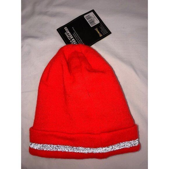 Occunomix Cold Stress Winter Beanie Insulated Orange Reflective Work Wear NEW - Picture 6 of 6